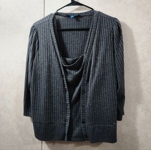 Gray Women's Sweater Set